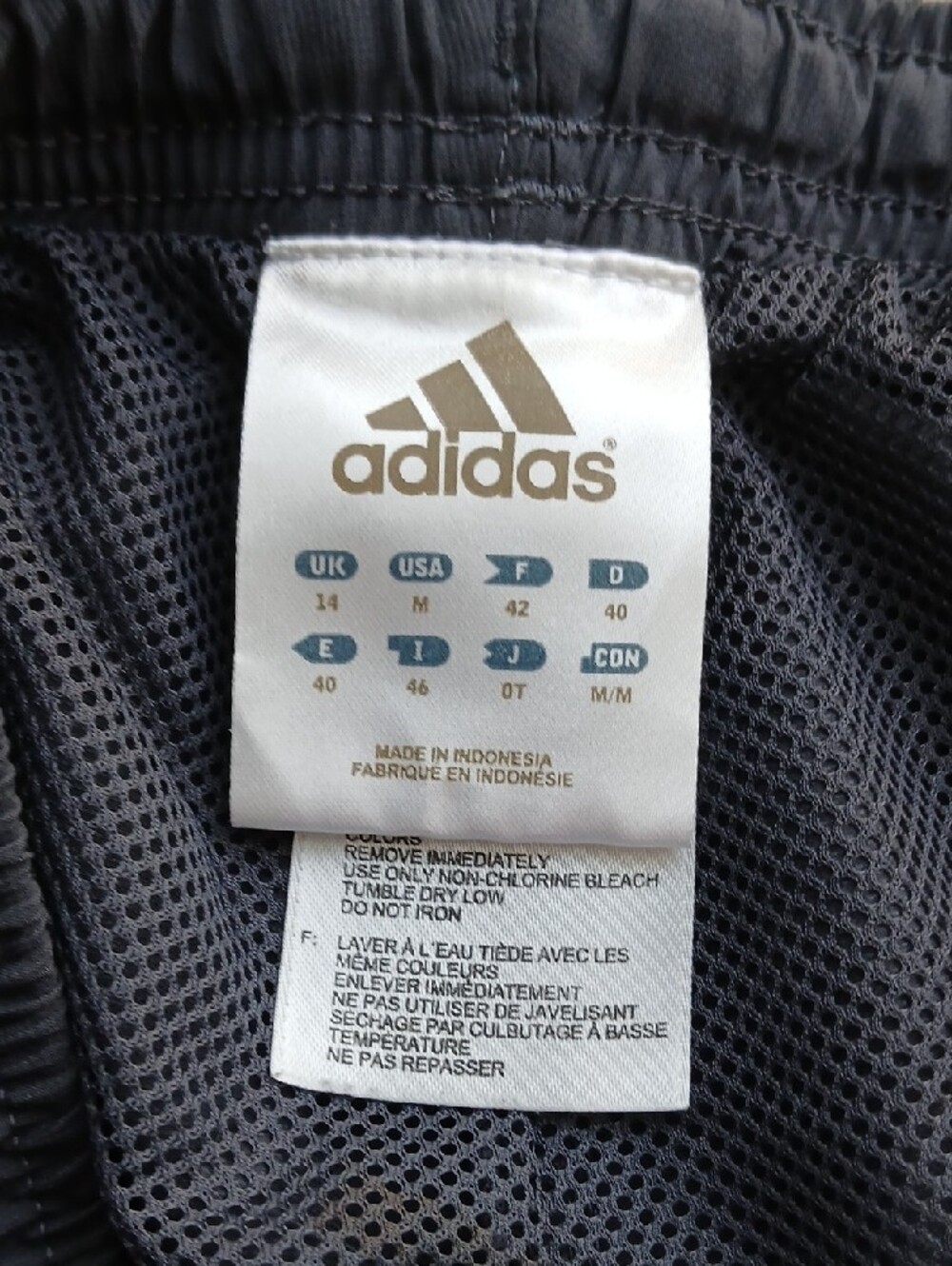 adidas Dark Gray Track Pants with Orange Stripes - Picture 4 of 6
